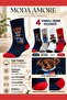 Unisex Teddy Bear Patterned Cotton Socks – Scented, Colorful Daily Socks 36-44 444 - 4