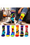 Hn Socks 5-Piece Gift Boxed Rock'N Roll Enthusiast Socks with Guitar, Drums, Hand Gestures, and Lightning Bolt Details - 2