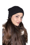 Women's-Men's Corded Winter Plain Wool Beret - 4