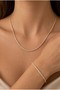 Necklace Bracelet Set Gold Non-Tarnish Vip 1 mm