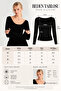 Women's ultra soft oval neck blouse can be combined for daily use - 5