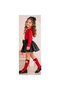Leather Skirt, Badi and Below-Knee Socks Set, 3-Piece Combination - 8