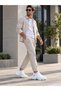 Ba0401 White Laceless High Sole Men's Sports Half Ankle Boots - 6