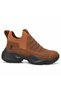 Ba0401 Tan Laceless High Sole Men's Sports Half Ankle Boots - 2