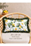 Roza Lemon Patterned Ruffle Throw Pillow Cover Green - Yellow 1 Pc - 5
