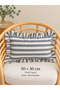 Lina 100% Linen Ruffled Throw Pillow Cover Blue Ecru - 2