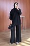 Oysh Modal Fabric Oversize Hijab Tunic Set 2020 Black