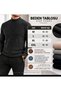 White and Black [2 Pieces] Slim Fit Thin Ribbed Half Turtleneck Men's Knitwear Sweater - 2