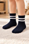 4 Pairs of Seamless Winter Thick Terry Striped Children's Socks - 2