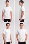 Men's white 100% cotton 5-pack t-shirt regular fit - 3