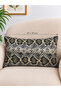 Green Black Beige Pattern Living Room Throw Pillow Cover 1 Piece - 3