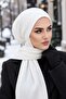 White Corded Hijab Beanie - 2
