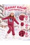 Girl's Kuromi Sanrio Printed 3-Yarn Fleece-Lined Winter Tracksuit Set - 5