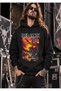 Iced earth - the dark saga printed unisex hooded dar cut sweatshirt