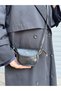 Women's Black Knot Detailed Flap Crossbody Bag Daily Shoulder Bag - 4