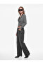 Viscose Blended Slim Fit Long Sleeve Lace Detailed Halter Neck T-Shirt - 2