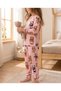Girls' Long-Sleeved Panda Patterned Pajama Set - 3