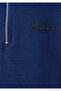 Logo Semi-Zipper Navy Blue Sweatshirt 1S10586-70491 - 8