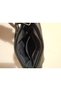 Men's Genuine Lambskin Flap Messenger Bag Black Shoulder Bag - 3
