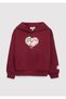 M7S10214 Lola Bunny Hooded Girls' Sweatshirt Bordo - 2