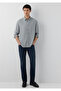Tencel ™ ) Lyocell Gray Shirt Regular Fit / Normal Cut 0212068-70098 - 2