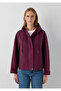 Hooded Burgundy Jacket Oversize / Wide Cut 1110888-70434 - 4