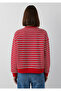 Logo Striped Red Sweatshirt 1S20092-86680 - 6