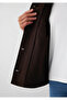 Collar Detailed Brown Jacket Loose Fit / Relaxed Fit 1110909-89103 - 7