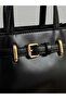 Women's Orchid Model Belt Detailed Adjustable Strap Hand and Shoulder Bag - 4