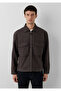 Brown Slim Jacket with Pockets Oversize / Wide Cut 0212123-70219 - 3