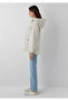 Water Repellent Hooded Beige Jacket Loose Fit / Loose Comfortable Cut 1110014-70143 - 3