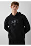 Logo Printed Hooded Black Sweatshirt 0S10646-900