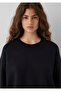 Black Basic Sweater Loose Fit / Relaxed Fit 1710933-900 - 8