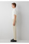 Lisbon Light Beige Denim Gabardine Trousers 0010039-A4104 - 4