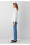 Tencel ™ ) Lyocell Blended White Shirt Oversize / Wide Cut 1220468-89583 - 4