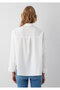Tencel ™ ) Lyocell Blended White Shirt Oversize / Wide Cut 1220468-89583 - 5
