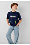M6610494 Minecraft Printed Boys' T-Shirt Dark Blue
