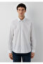 Striped White Shirt Loose Fit / Relaxed Fit 0212101-91703 - 3