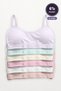 Girl's Bustier with 6 Pads, Rope Straps, Combed Cotton Training Bra - 3