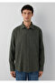 Striped Green Shirt Loose Fit / Relaxed Fit 0211969-A7375 - 4
