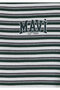 Logo Printed Striped Green T-Shirt Regular Fit / Normal Cut 1614397-91642 - 7