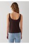 Brown Linen Athlete T-Shirt Fitted / Body-Fitting Cut 1614308-70240 - 6