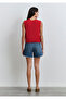 Millie Dark Jean Shorts 1458989751 - 6