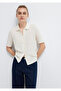 Buttoned Ecru Polo T-Shirt Slim Fit / Narrow Cut 1613948-82127