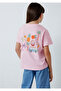 Lilo and Stitch Printed Pink T-Shirt Loose Fit / Relaxed Comfortable Cut 7610448-90773 - 4
