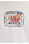 Printed Ecru T-Shirt Loose Fit / Comfortable Loose Cut 0613384-80194 - 8