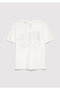 Mickey Mouse Printed Ecru T-Shirt Loose Fit / Comfortable Loose Cut 7610419-70057 - 3