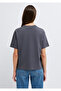 Logo Printed Gray T-Shirt Regular Fit / Normal Cut 1613882-83620 - 6