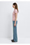 Striped Red T-Shirt Fitted / Bodycon Cut 1613928-89387 - 4