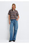 Striped Polo Collar Brown T-Shirt Regular Fit / Normal Cut 1614119-88068